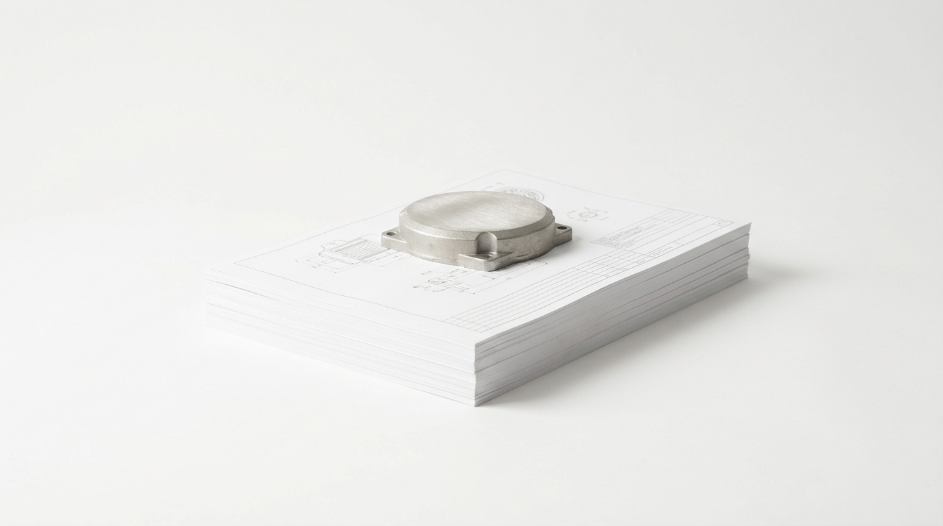 Technical documentation with a component test specimen